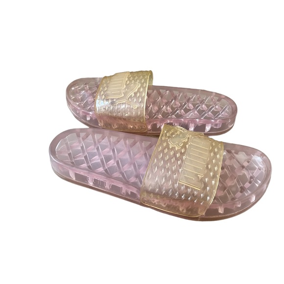 puma jelly slides clear